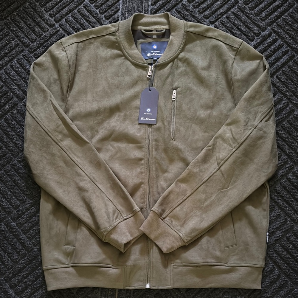 Ben Sherman Olive Green Bomber Jacket